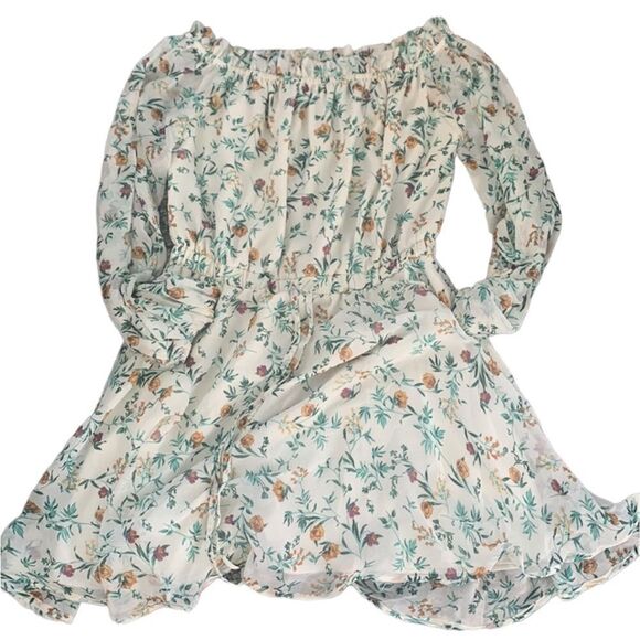 ✨ HP✨ASOS DESIGN off shoulder mini dress in ditsy floral print✨ - Picture 1 of 6